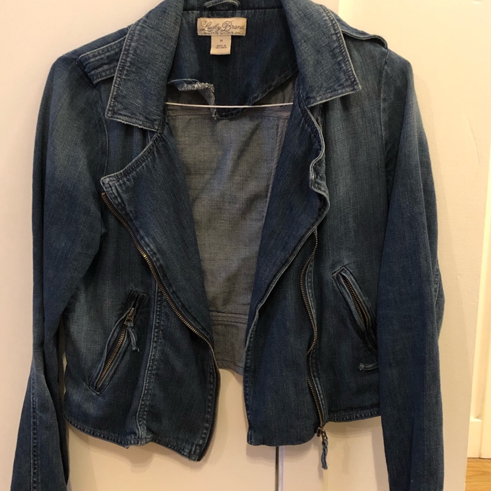 Lucky Brand Denim Moto Jacket